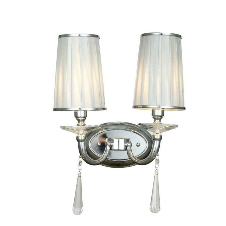 Бра Fabione LDW 1200-2W CHR (ткань, цвет серый)