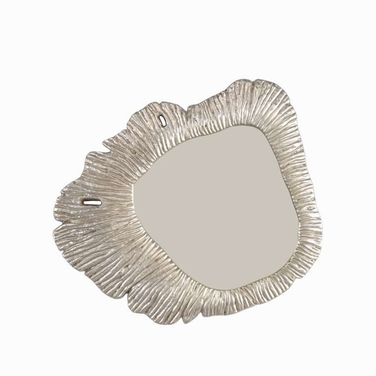 Зеркало Leora 44x53 бежевого цвета