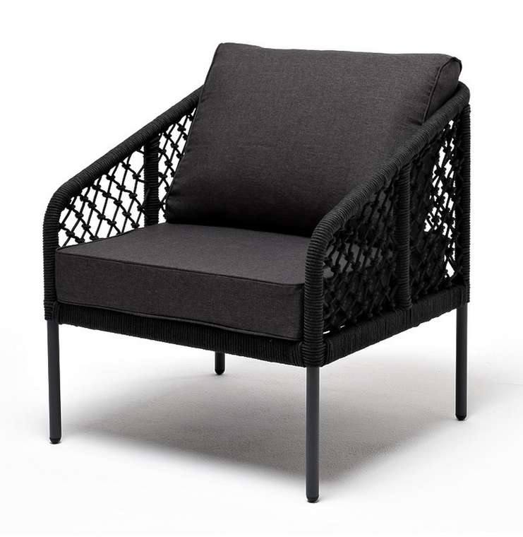 Кресло Канны темно-серого цвета