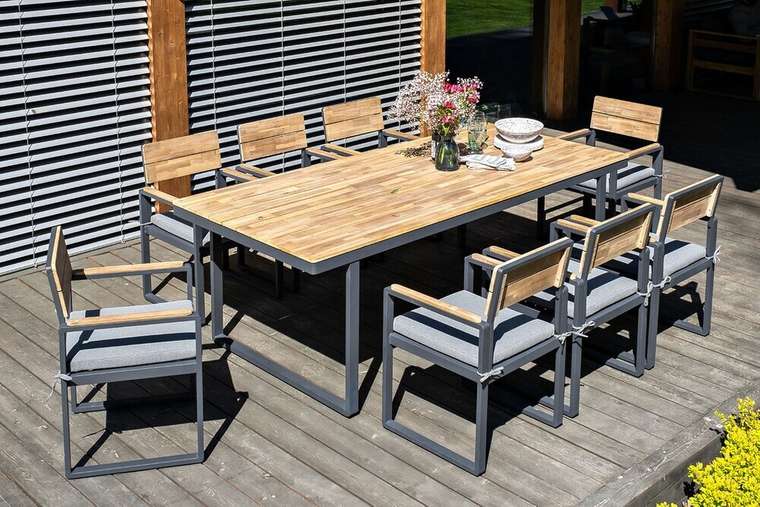 Обеденная группа из алюминия TOPA XL