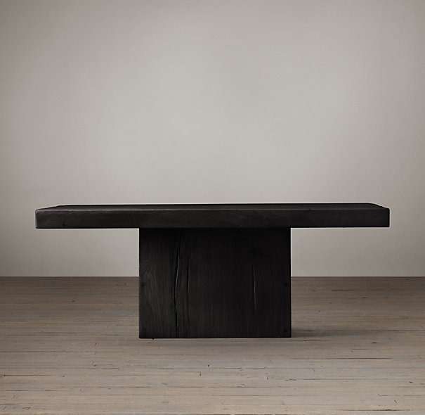 Кофейный столик Reclaimed Russian oak plinth малый