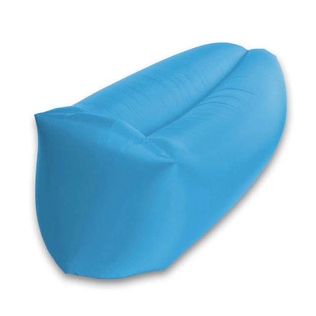 Надувной лежак Air Puf голубого цвета 