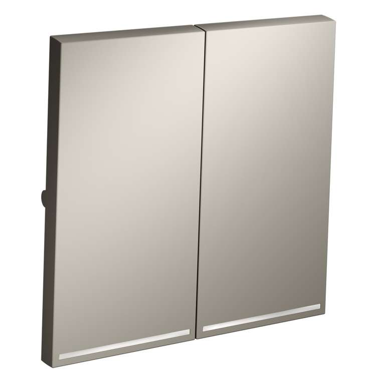 Клавиши для выключателя/переключателя двухклавишного с подсветкой, S70 (кашемир)