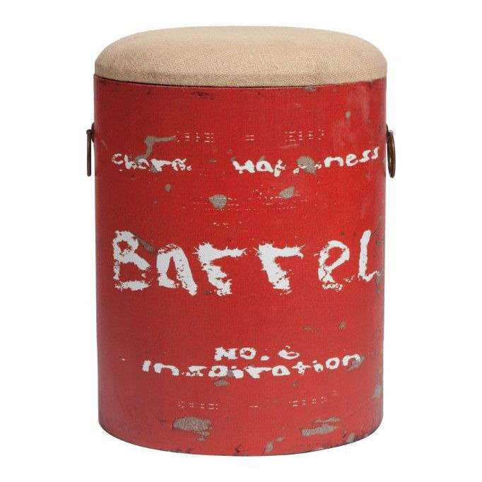 Столик-табурет Barrel Red