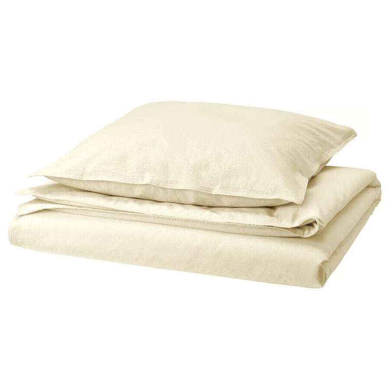 Постельное белье ?NGSLILJA, 2 предмета, натуральное, 155x220/80x80 см