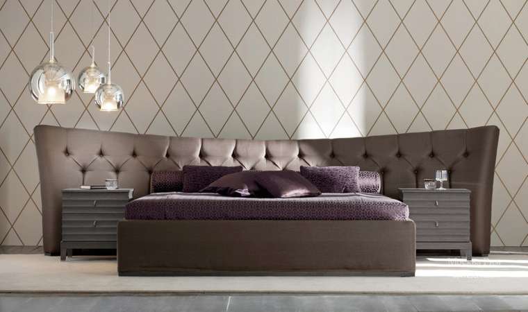 Кровать "Letto GM 15" с обивкой из экокожи или велюра 160х200 см