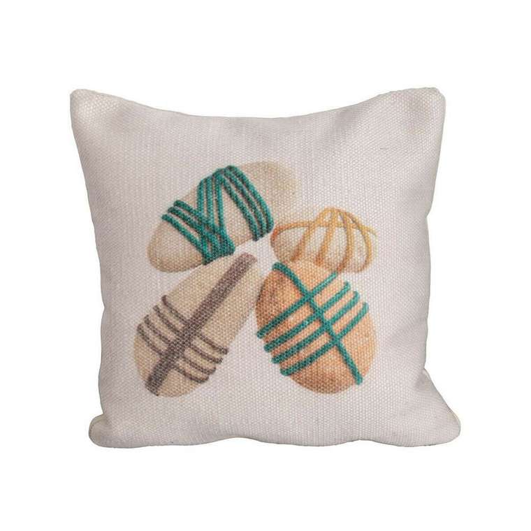 Подушка Boho Циановый PET Камень 45 x 10 x 45