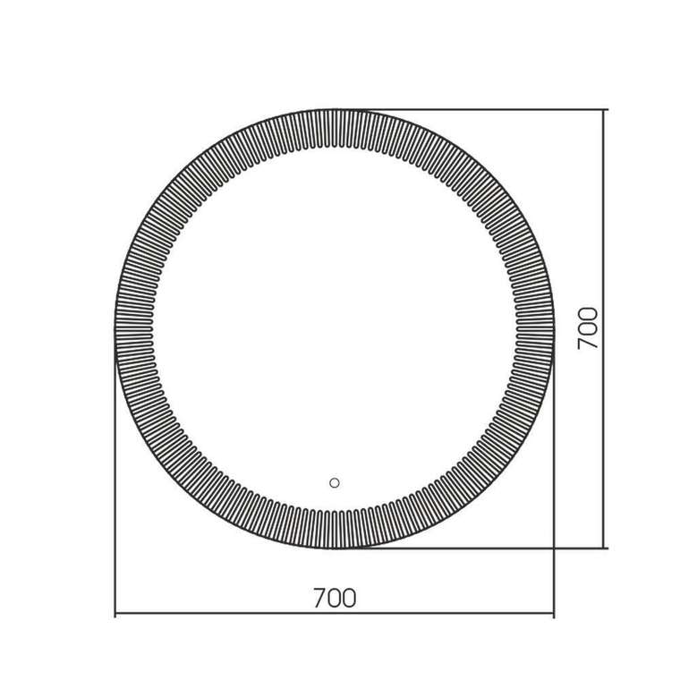 Зеркало Silver Mirrors SantyS D700 (бегущий свет, сенсорный выключатель)