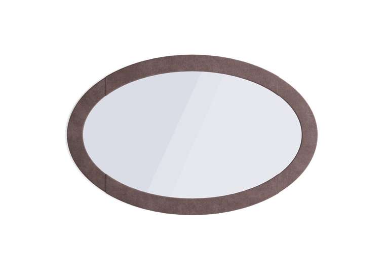 Настенное зеркало Люкс 70х110 коричневого цвета