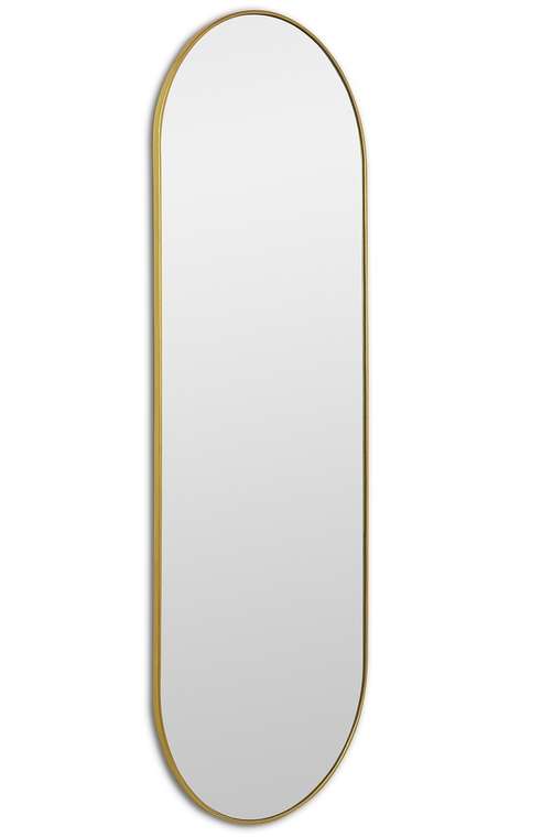 Настенное зеркало Kapsel XL в раме золотого цвета