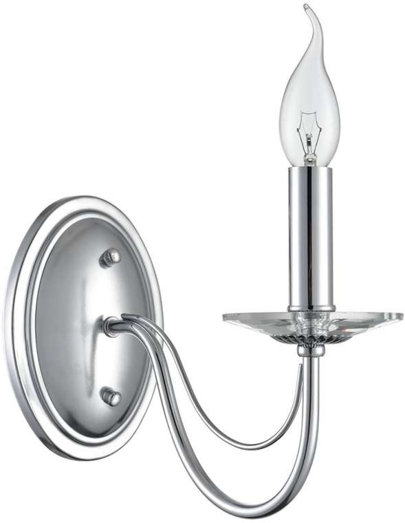 Бра Lumion Incanto 8034/1W металл/стекло, хром/прозрачный E14 1*40W 220V подсвечник