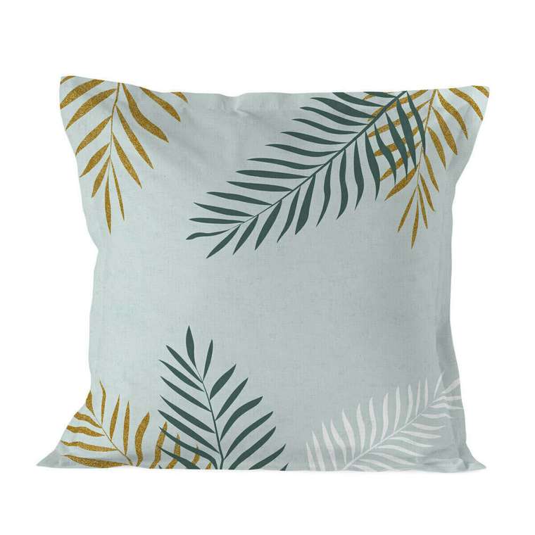 Наволочка Blanc Foliage 60x60 мятного цвета