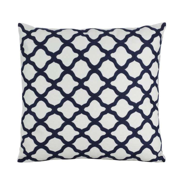 Подушка декоративная Chevery 45х45 черно-белого цвета