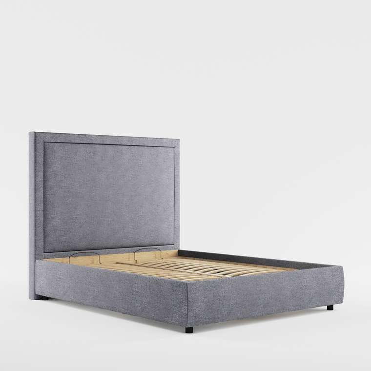 Кровать с подъемным механизмом Monica 180x200 темно-серого цвета