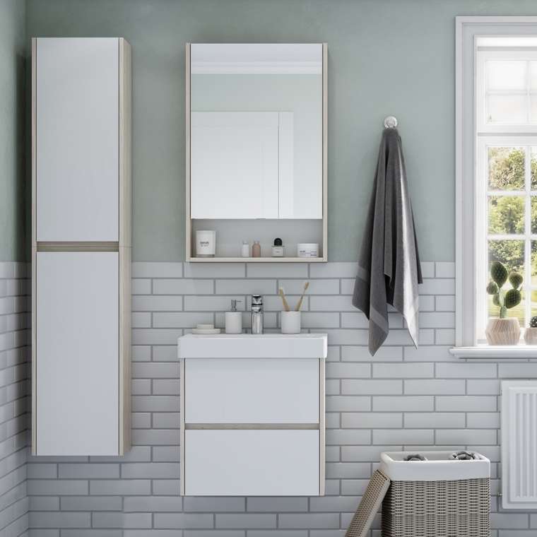 Зеркало-шкаф Сканди