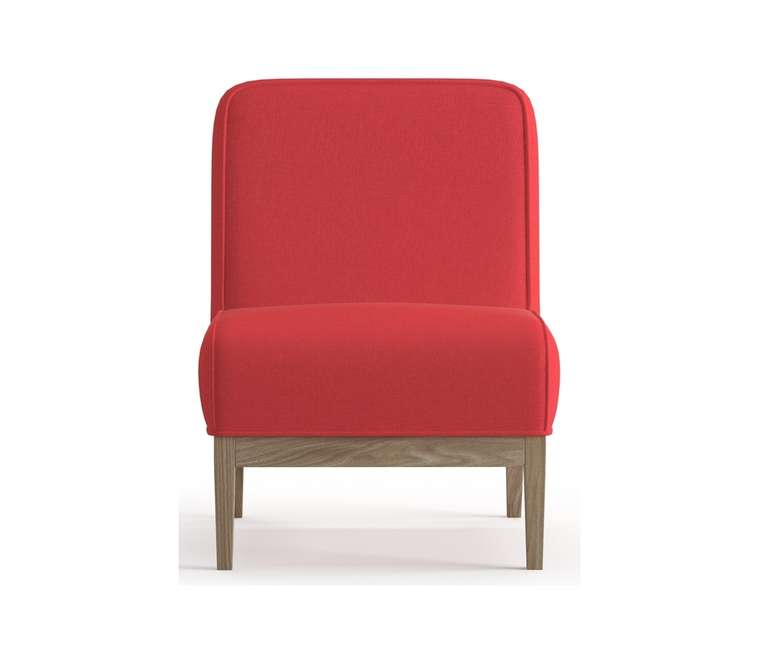Кресло из рогожки Арагорн красного цвета