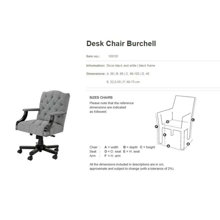  офисное кресло Desk Chair Burchell
