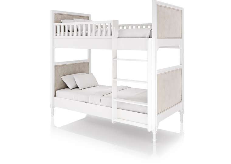 Кровать двухъярусная Elit 90х200 бело-бежевого цвета