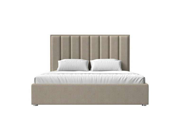 Кровать Афродита 160х200 с подъемным механизмом бежевого цвета