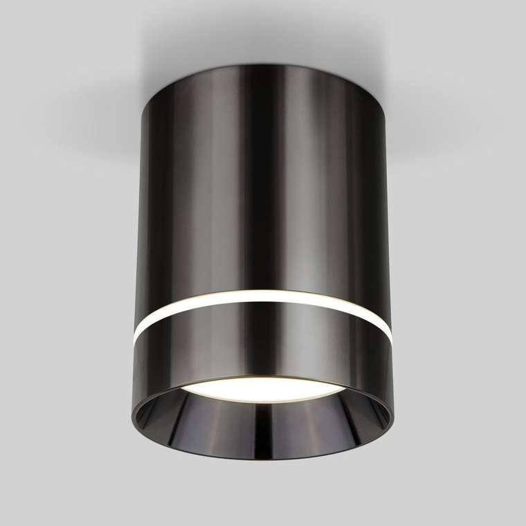 Накладной потолочный светодиодный светильник Topper черного цвета