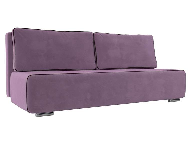 Прямой диван-кровать Уно сиреневого цвета