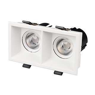 Карданный светильник Arlight MS-FLOW-BUILT-S157x85-2x12W Warm3000 (WH, 55 deg, 230V) (IP20 Металл) 055920