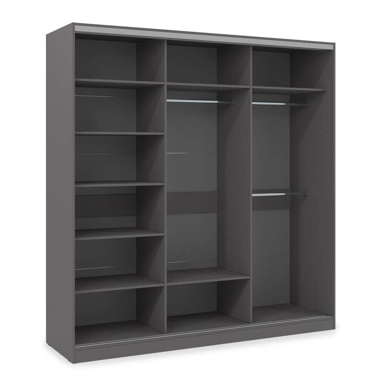 Шкаф-купе Comfort 21.3 темно-серого цвета