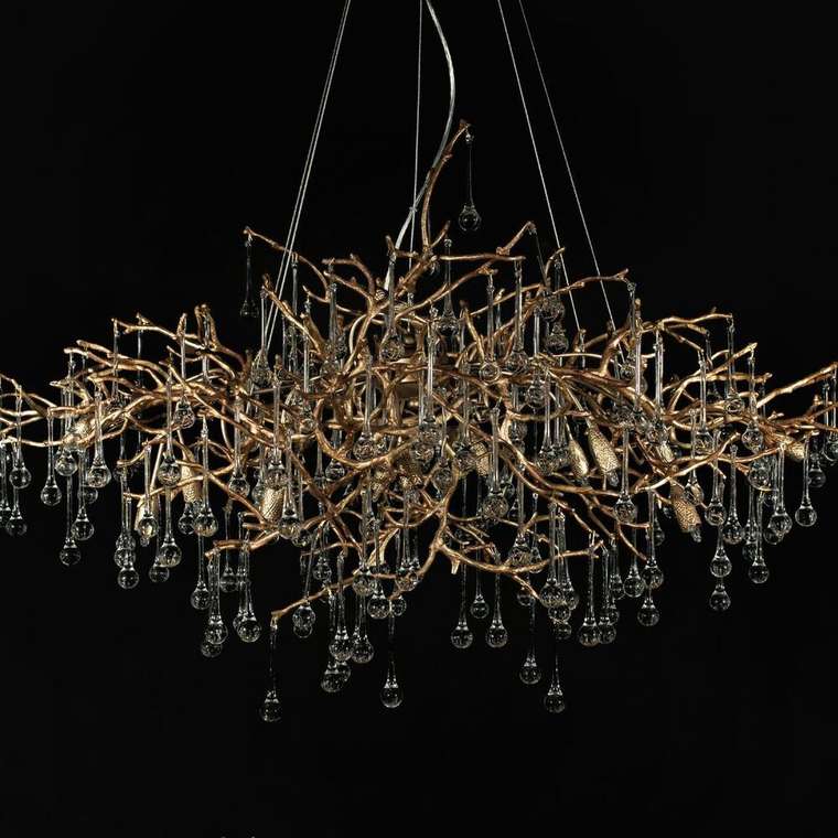 Подвесная люстра Bijout 10067/1500 GB (металл, цвет золото)