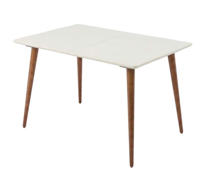 Стол обеденный раскладной Монте коричнево-бежевого цвета