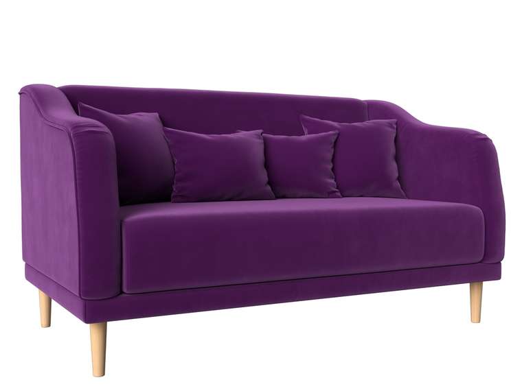 Прямой диван Киото фиолетового цвета
