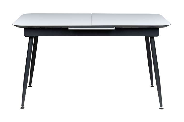 Раздвижной обеденный стол Месси 120 серо-черного цвета