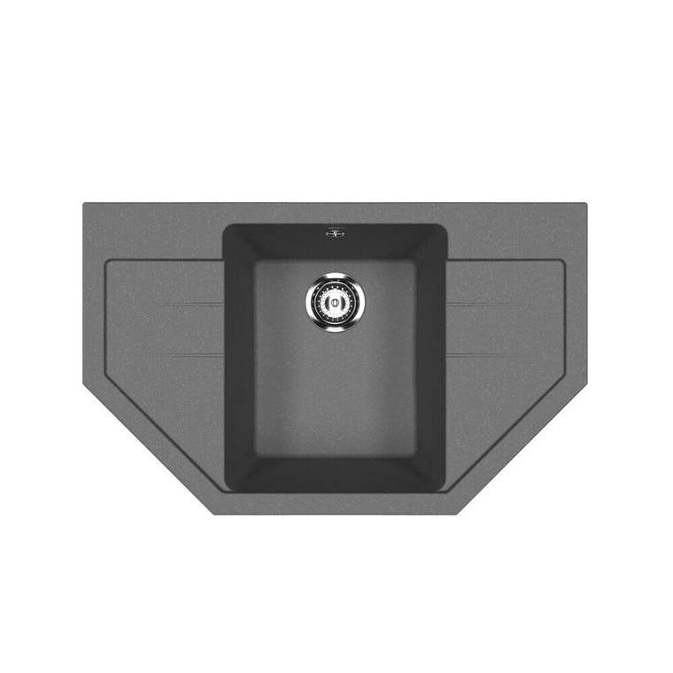 Кухонная мойка Ulgran U-609-343 79х49 см антрацитового цвета