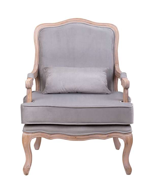 Кресло Nitro grey velvet серого цвета