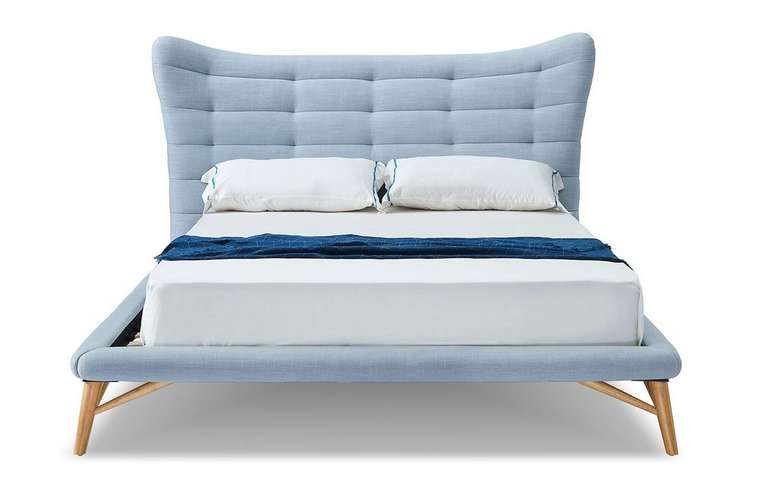 Кровать Venezia 160х200 голубого цвета