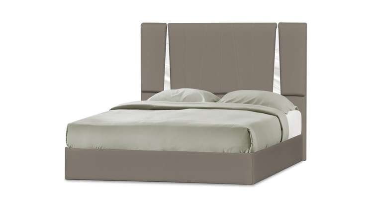 Кровать Эгина 140х200 светло-коричневого цвета 