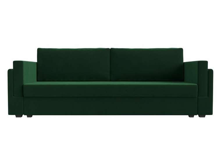 Диван-кровать Лига 007 темно-зеленого цвета