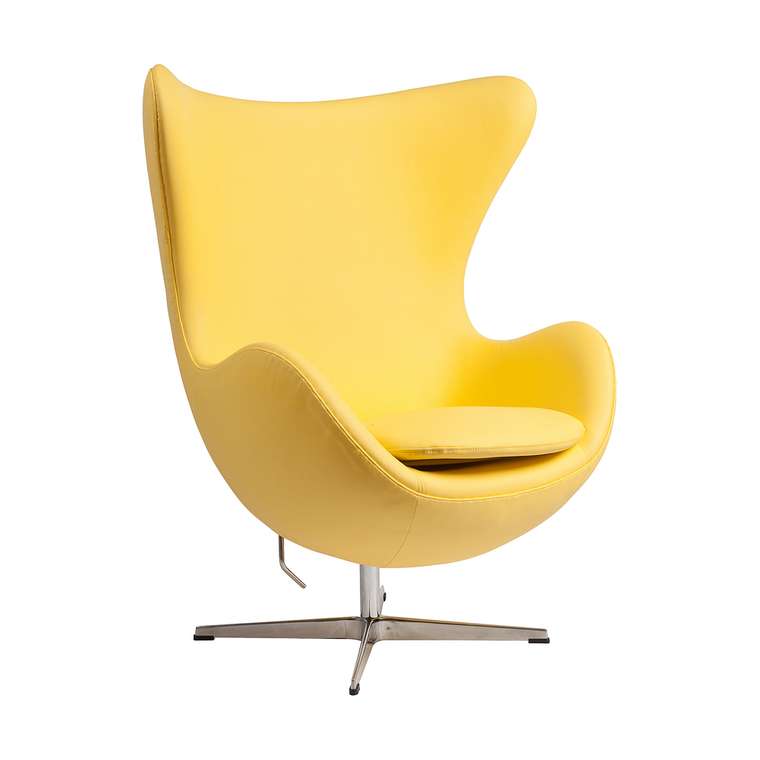 Кресло Egg Chair желтого цвета