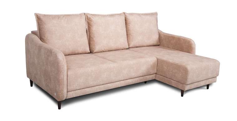 Угловой диван-кровать Бьёрг бежевого цвета