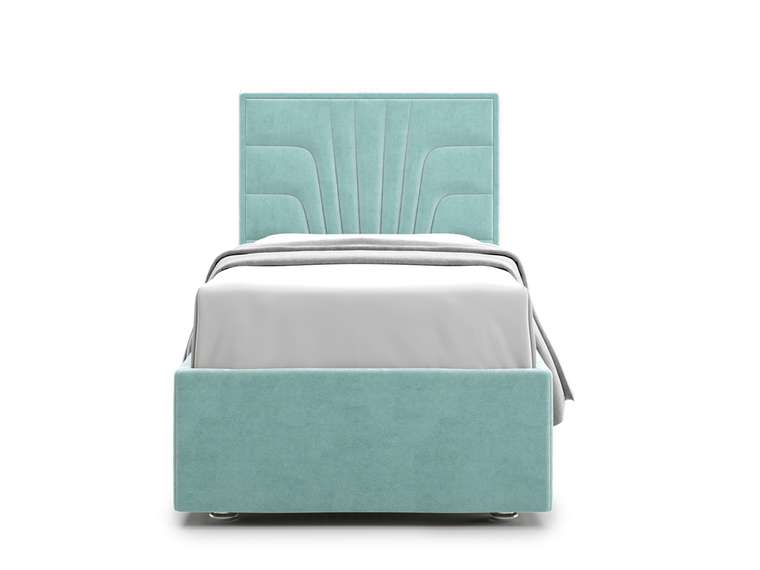 Кровать Premium Milana 90х200 бирюзового цвета с подъемным механизмом