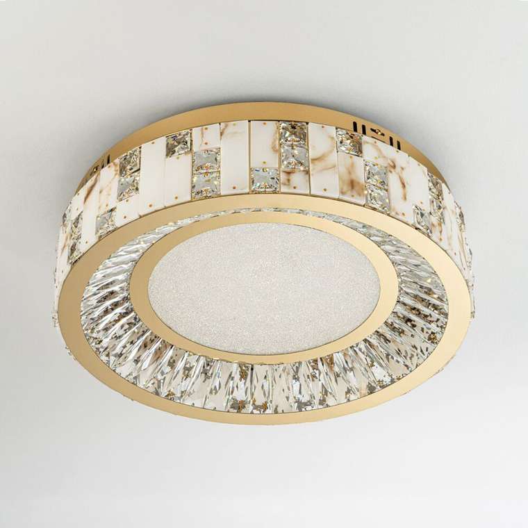 Потолочный светильник ML.2400.500 GD (хрусталь, цвет белый)