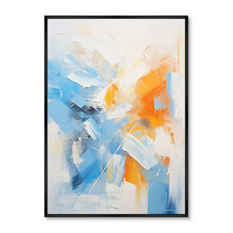 Репродукция картины Red, blue, white, No 2, 2024г.