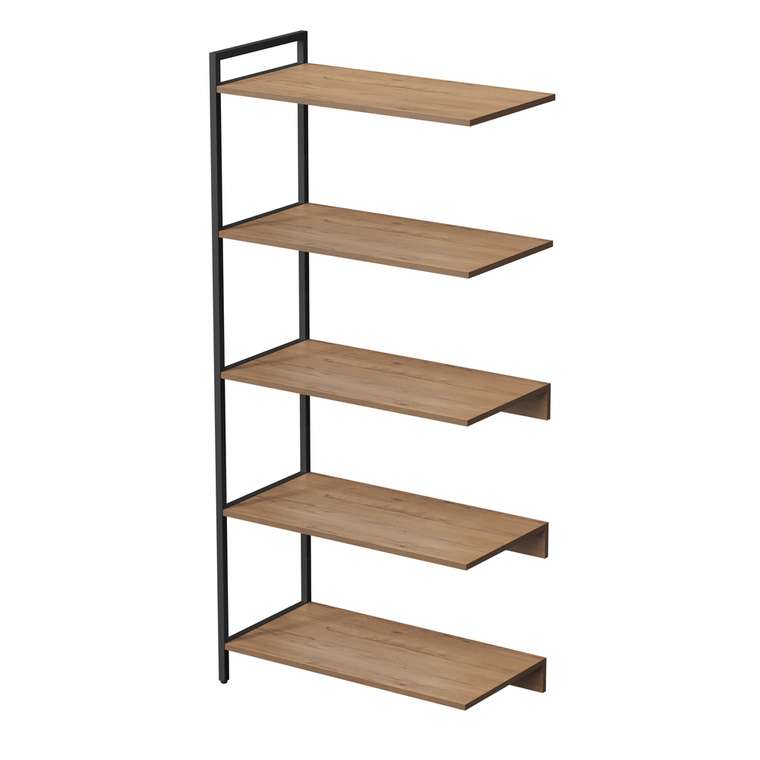 Стеллаж промежуточный 10СПС.5.800 средний 5 полок коричневого цвета