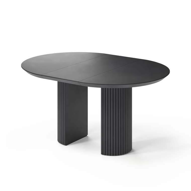 Раздвижной обеденный стол Ботейн черного цвета