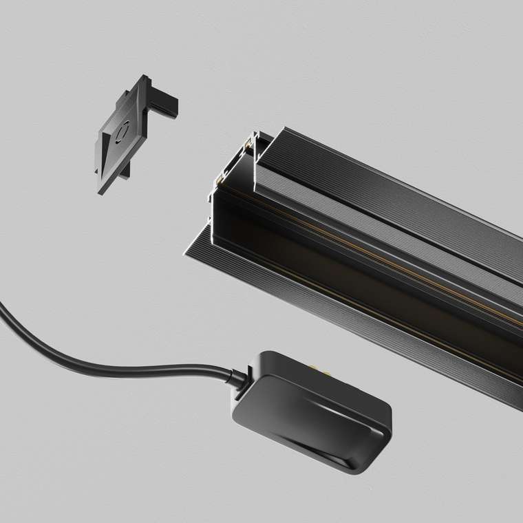 Комплектующие для встраиваемой трековой системы Technical TRA084B-12B-200 Accessories for tracks Radity Магнитная трековая система RADITY