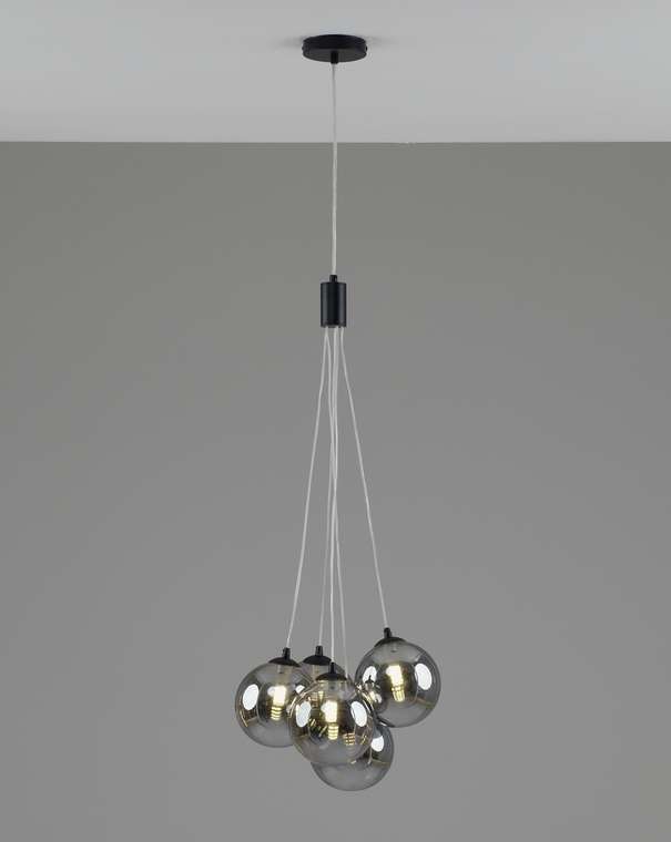 Светильник подвесной Renny V11722-5P черного цвета