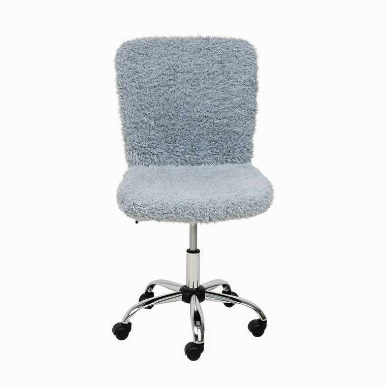 Кресло поворотное Fluffy серого цвета