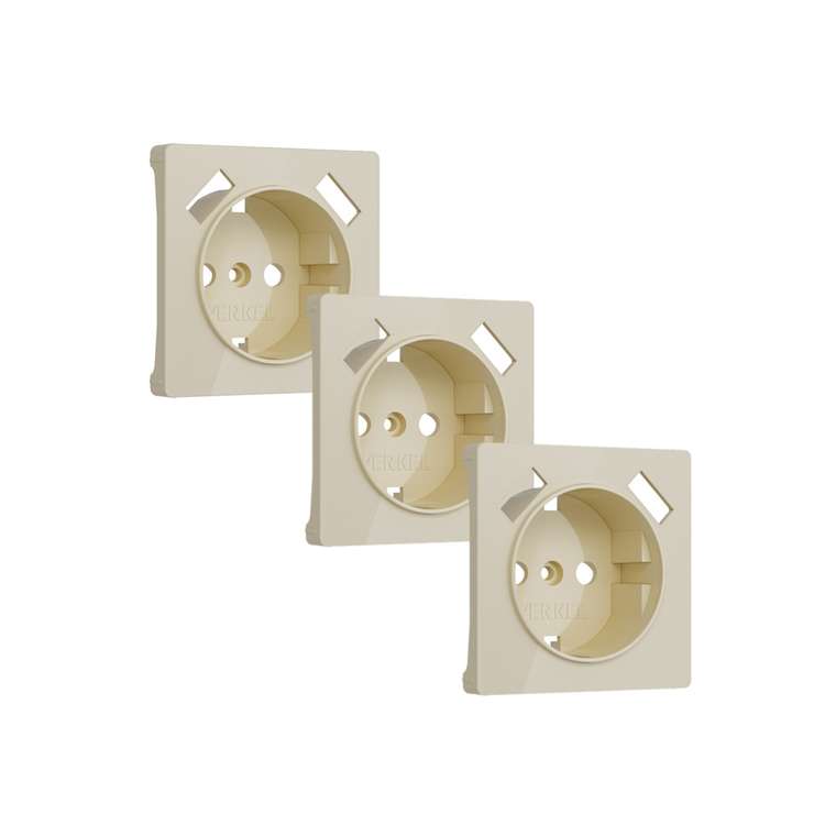 W1179543 / Накладка для розетки USB (айвори акрил) - комплект 3 шт. W1179543 Встраиваемые механизмы айвори матовые