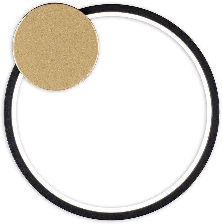 Настенный светодиодный светильник Escada Figures 10263/1LED 15Вт, 1040Лм, 4500К, Ra>80, металл/силикон, черный