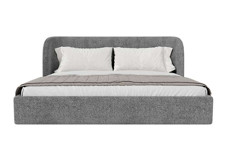 Кровать Classic 200х200 серого цвета с подъемным механизмом