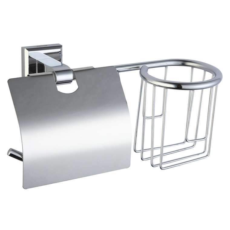 Держатель для туалетной бумаги и освежителя Savol S-L09551, хром